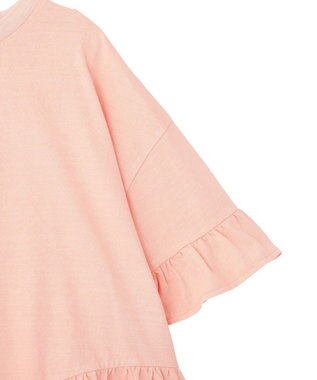 earth music&ecology ピグメントフリルTシャツ Pink