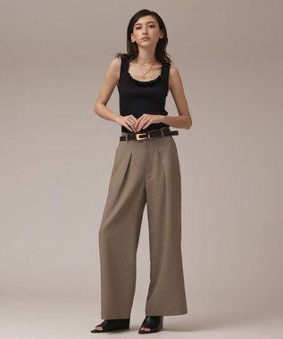 GRACE CONTINENTAL カラミタックワイドパンツ