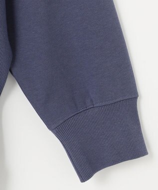 ANY 【洗濯機可】ミニ裏毛モックネックプルオーバー ブルー