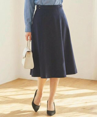 ANY SIS 【セットアップ対応】褒めらレディフレア スカート ネイビー