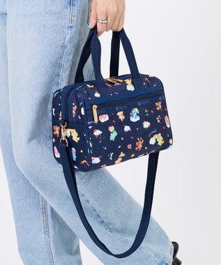 LeSportsac EVERYDAY SM SATCHEL/ケアベアドリームズネイビー ケアベアドリームズネイビー