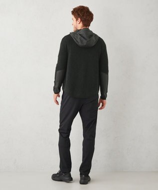 JOSEPH ABBOUD MOUNTAIN 【UNISEX】日本素材 ストレッチニットパーカー ブラック系