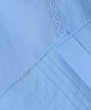 組曲 レースコンビセーラーカラー ブラウス サックスブルー系