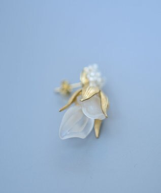 monshiro スイートピープチピアス ホワイト