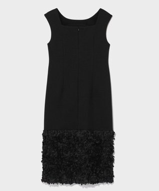 GRACE CONTINENTAL フラワーチュール切替ドレス ブラック