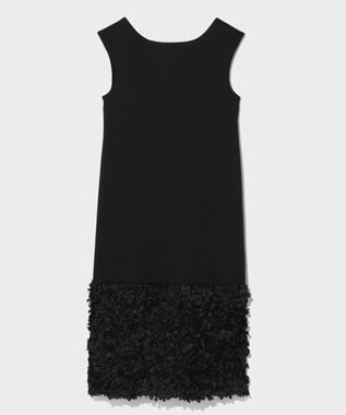 GRACE CONTINENTAL フラワーチュール切替ドレス ブラック