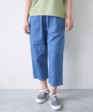 caqu FS linen cropped tapered pants クロップド丈 リネンイージーパンツ