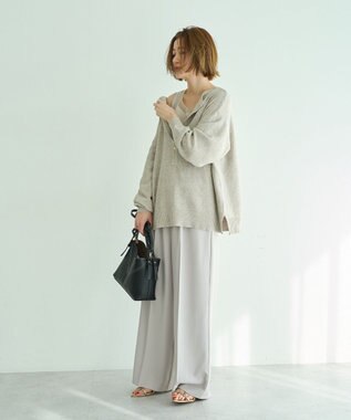 YECCA VECCA ワイドパンツ Gray Beige