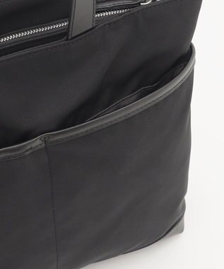 Y'SACCS アシメファスナーポケットトート ブラック