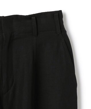 BEIGE， BERNARD / リネン混 ヘムタグ 2WAYパンツ Black
