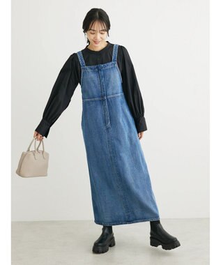 Green Parks タックブラウス Black