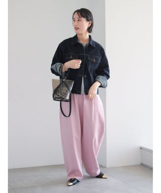 Te chichi ポンチハイウエストカーブパンツ《2026 spring catalog item》 ピンク