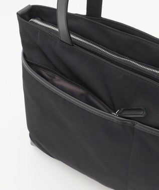 Y'SACCS アシメファスナーポケットトート ブラック