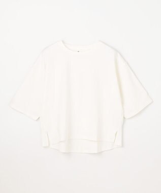 ANY 【Sサイズあり】オーガニックコットンスムース5分袖Tシャツ ホワイト