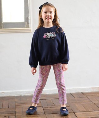 ANY KIDS 7days裏シャギー総柄パンツ 花柄