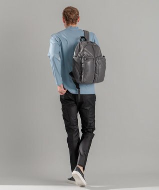 JOSEPH HOMME シンセティックソフトレザー　バックパック グレー系