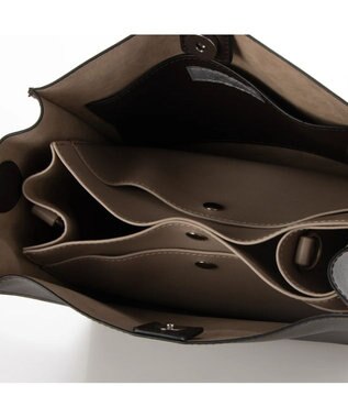 UNBILLION 【テレビ ドラマ着用アイテム】カシュカシュ cachecache / ヒネリハンドルインバッグセットトート チョコベージュ