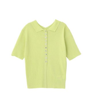 earth music&ecology 前後2WAYポロニット Light Green