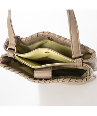 UNBILLION perche 牛革ソフト3層かがり2wayショルダーバッグ オーク