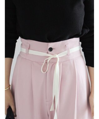Te chichi ポンチハイウエストカーブパンツ《2026 spring catalog item》 ピンク