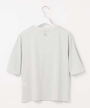 J.PRESS LADIES 【洗える・接触冷感・UVカット】ラメ天竺 カットソー シルバー系