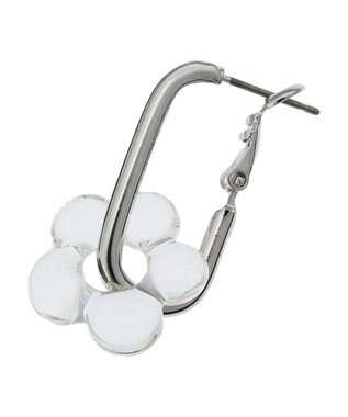 Green Parks ・ＨＡＬＦ　ＴＩＭＥ　２ＷＡＹモノトーンフラワーピアス Clear