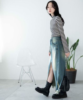 WEGO マルチボーダーロンT ブラック