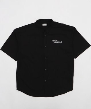 WEGO アムンゼンフォトプリントBIGシャツ（SS） ブラック