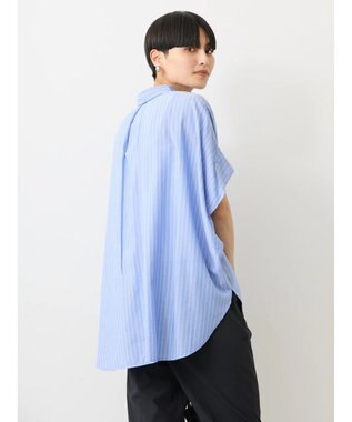 AMERICAN HOLIC サラックールフレンチスリーブシャツ Stripe Navy