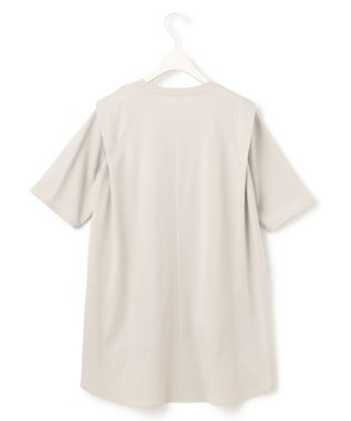 ICB L 【接触冷感・UVケア・洗える】コンフォートプレーティング デザインカットソー ピスタチオ系