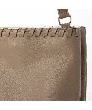 UNBILLION perche 牛革ソフト3層かがり2wayショルダーバッグ オーク