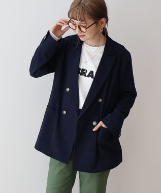 AMERICAN HOLIC イージーケアテーラードジャケット Navy