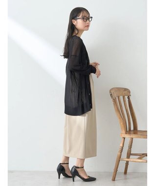 earth music&ecology Ｚｉｐスカート Gray