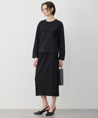 ICB L レースコンビジャージー トップス ブラック