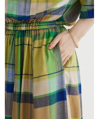 Green Parks Ｉ　襟付きワンピース Check