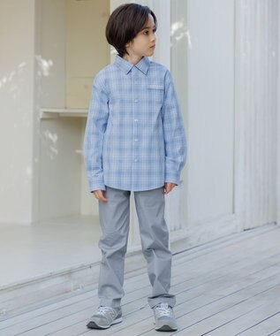 J.PRESS KIDS 【110-130cm】チェック シャツ スカイブルー系3