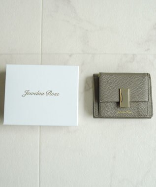 ACE BAGS & LUGGAGE 【新色登場】 Jewelna Rose ブリヨン 本革 三つ折り財布 15141 ダークグレージュ