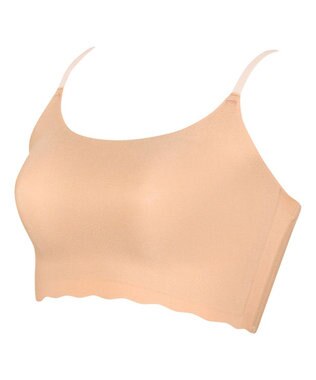 WACOAL 【GOCOCi ゴコチ】 ノンワイヤー ハーフトップ 伸びのよい素材を使用 ムレにくく快適 フラット仕上げ ホックなし ブラトップ レディース CGG220 /ワコール ピーチ