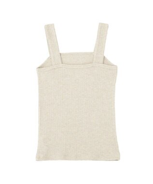 earth music&ecology チェーンリブラメカットタンクトップ Beige