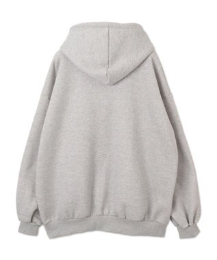 WEGO 【裏起毛】BROOKLYNロゴビッグパーカー グレー