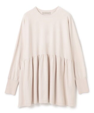 UNFILO マイビューティニット ペプラム アイボリー