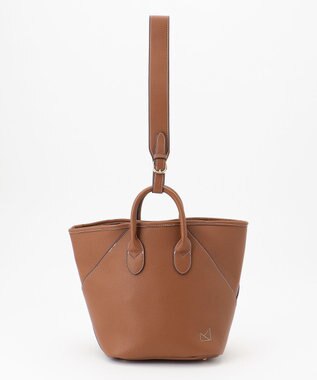 LA BAGAGERIE 【maison vert】 【シュリンク合皮・軽量】変形2WAYバッグ キャメル