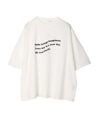 Green Parks ・Ｐｅｔｉｔ　Ｆｌｅｕｒ　ウェーブロゴｐｔＴシャツ Off White