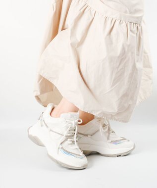 STEVE MADDEN MOTOCROSS ラインストーンダッドスニーカー