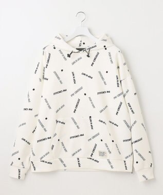 PW CIRCULUS 【 伸縮性あり 】【MEN】 LOGO  ネックウォーマー付フーディ ホワイト系5