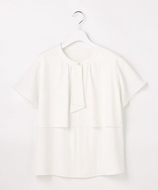 ANY SIS プリーツボウタイ ブラウス オフ