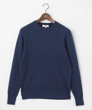 JOSEPH ABBOUD 【新色追加】チクチクしない SNOWYクルーネックニット ブルー系
