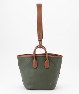 LA BAGAGERIE 【maison vert】 【シュリンク合皮・軽量】変形2WAYバッグ カーキ