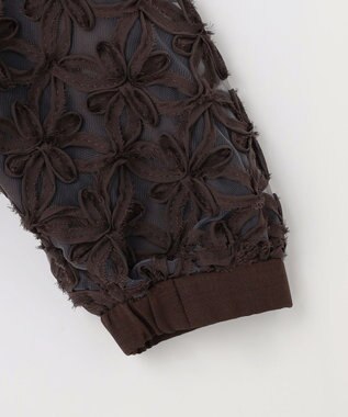 自由区 S 【SHIHOさん着用・展示会人気No.1・こだわり素材】テープエンブロイダリー ブルゾン ブラウン