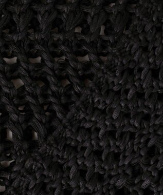 BEIGE， UVITE / コットンメッシュクロップドニット Black